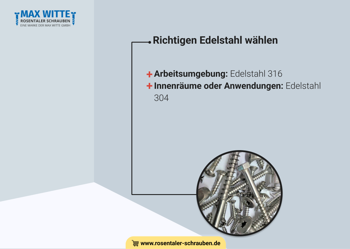 Richtigen Edelstahl wählen