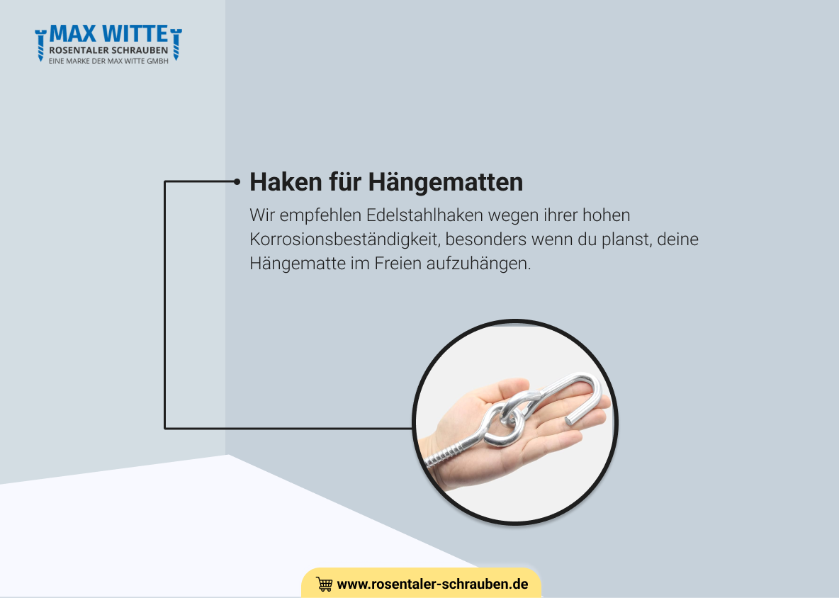 Haken für Hängematten